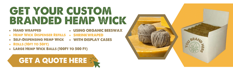 Custom Hemp Wick White Label Packaging