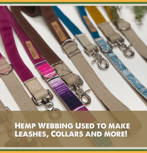 Hemp Webbing for Dog Collars and Leashes 1