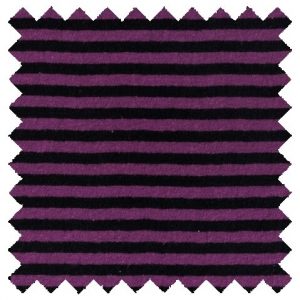 Hemp Organic Cotton Jersey Knit Fabric - 5oz Grey and Black Stripe
