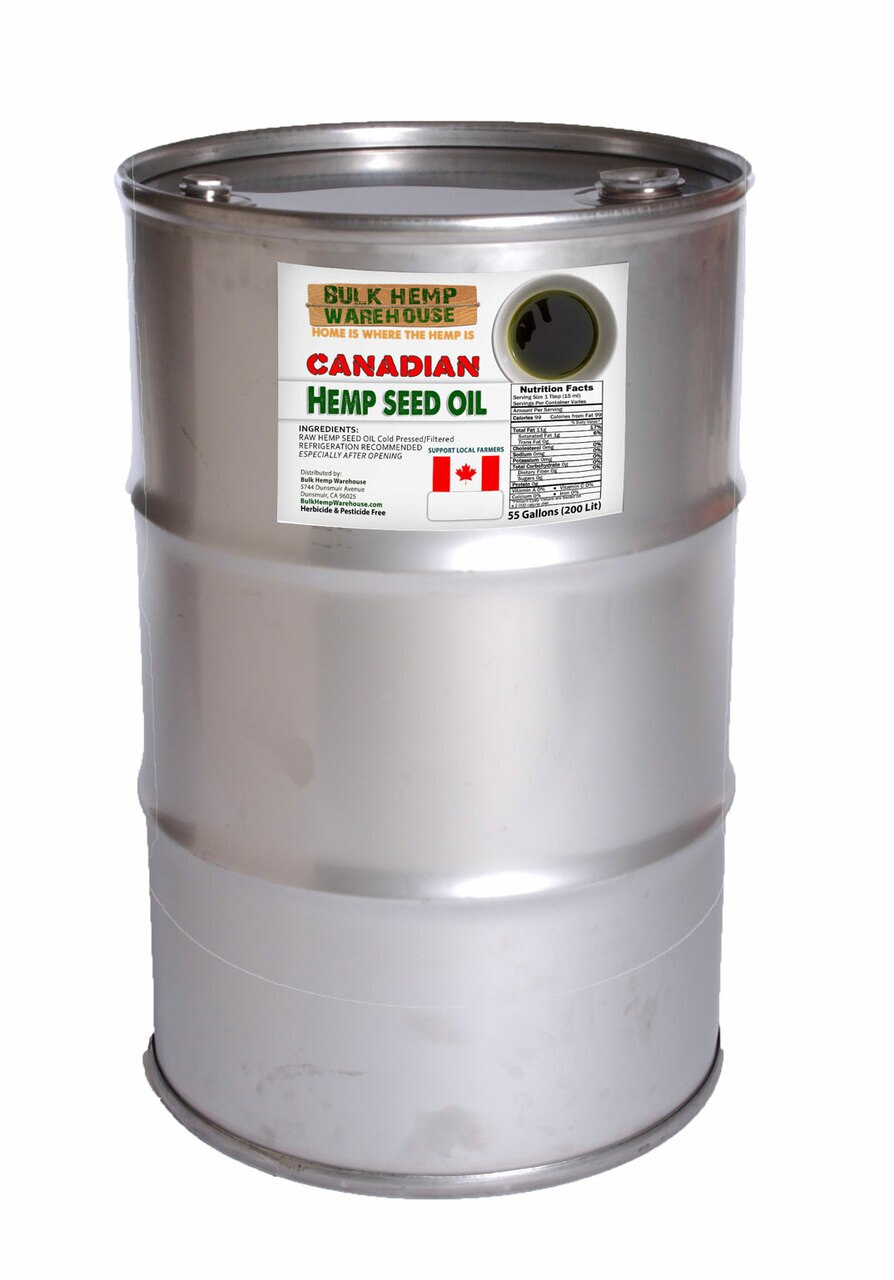 Hemp Seed Oil – Canadian | 200 Liters (55 Gal) Barrel Drum