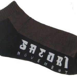Hemp Half Link Ankle Socks - Brown Black