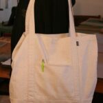 Modeling Hemp Grocery Tote Bag