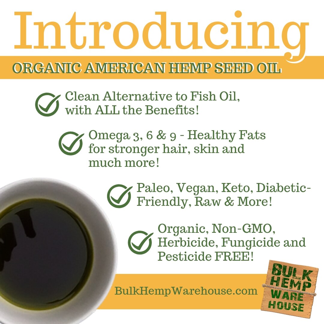 Organic USA Hemp Seed Oil