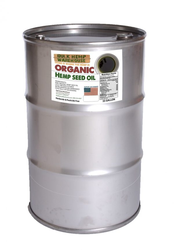 Organic Hemp Seed Oil - USA | 55 Gallon Barrel Drum
