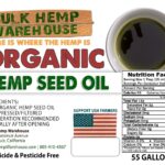 Organic Hemp Seed Oil - USA | 55 Gallon Barrel Drum