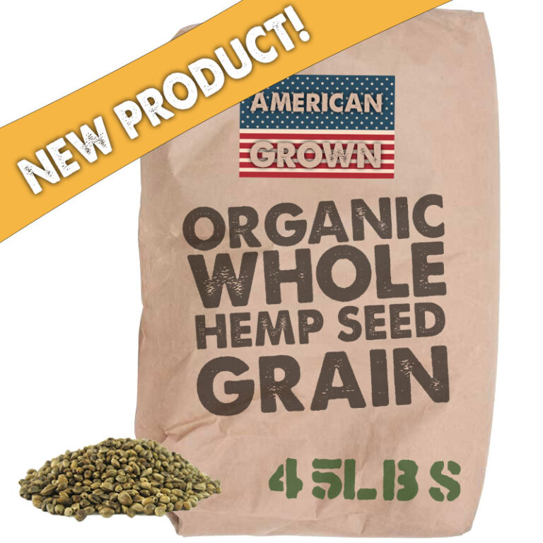 Organic Raw Whole Hemp Seeds (Hemp Grain) | 45lb | Bulk Hemp Warehouse