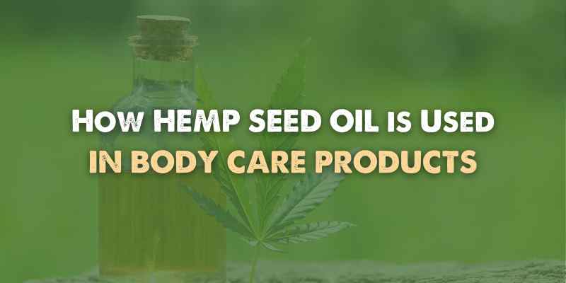 How is Hemp Seed Oil Used in Body Care Products?