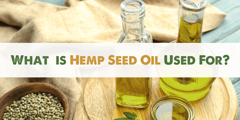 What is Hemp Seed Oil Used For