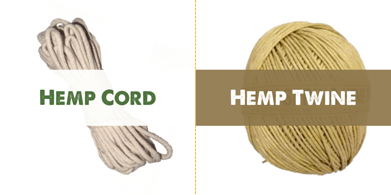 What's the difference between hemp cord and hemp twine?
