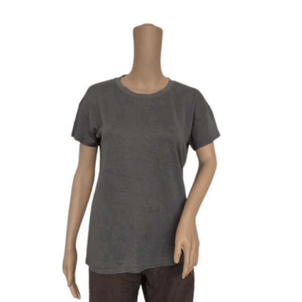 Women's Gray Organic Cotton Hemp T-shirt