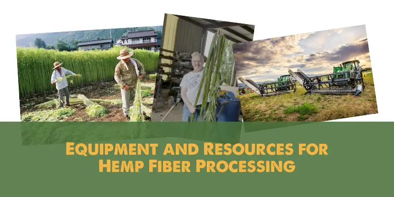 EQUIPMENT AND RESOURCES FOR HEMP FIBER PROCESSING