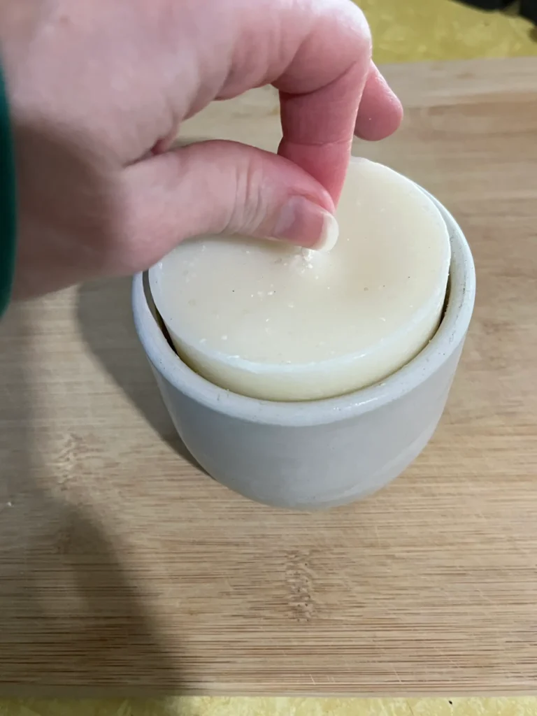Candle made with hemp